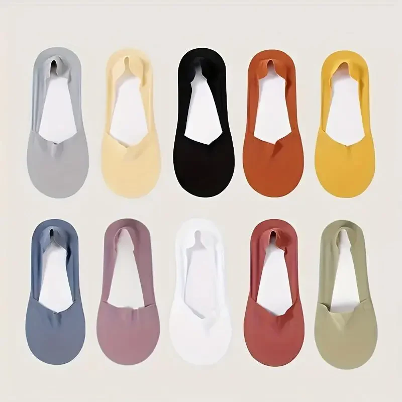 10 Pairs Women's Invisible Short Socks Comfort Breathable Non Slip - Image 6