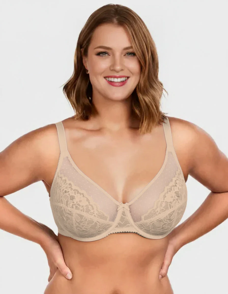 Full Coverage Lace Minimizer Bra - Image 12