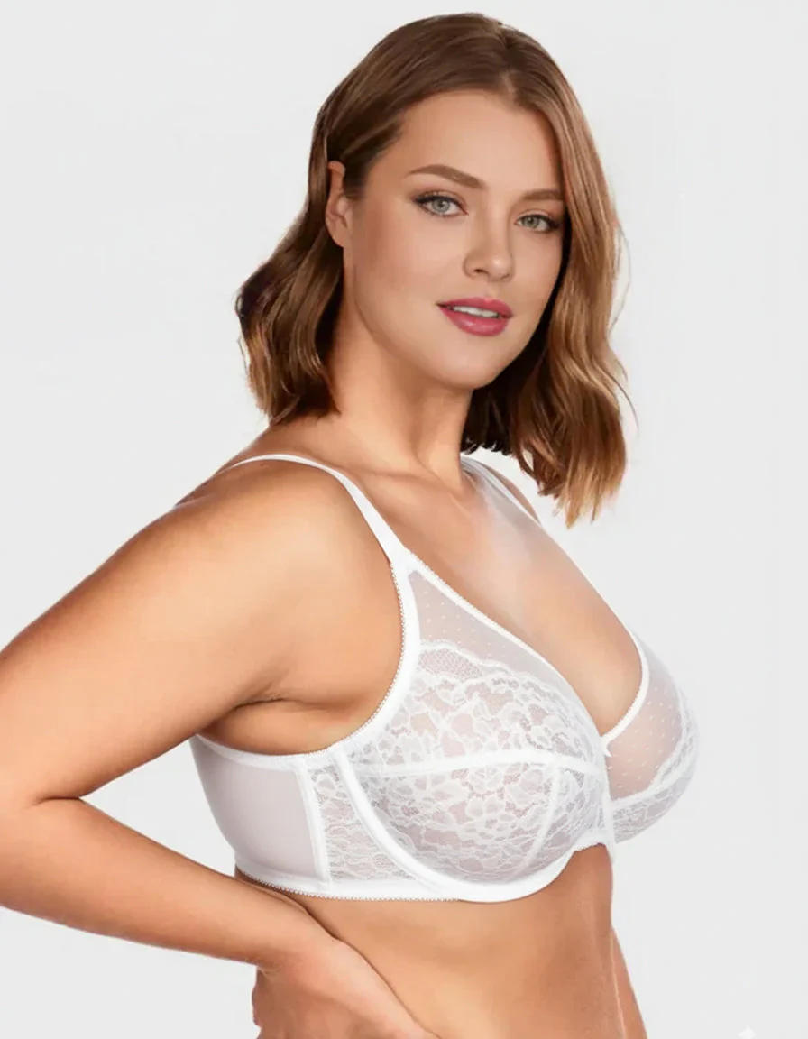 Full Coverage Lace Minimizer Bra - Image 7