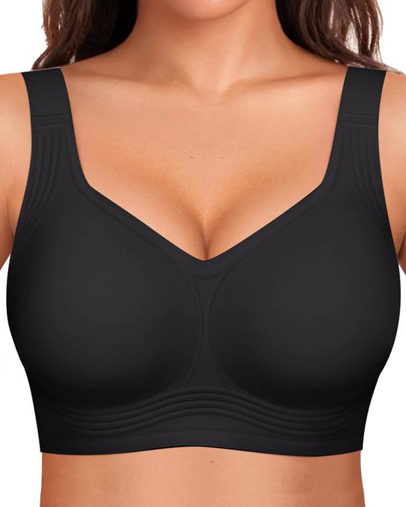 Comfortable Wireless Full Coverage Jelly Smoothing Bra - Image 13