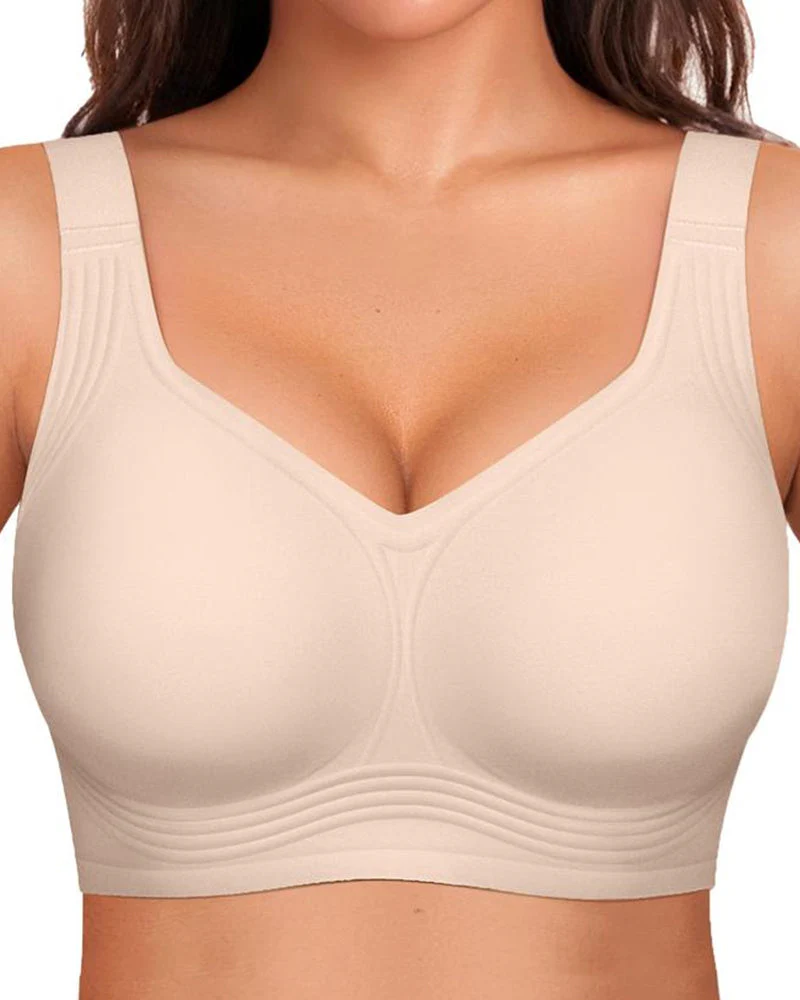 Comfortable Wireless Full Coverage Jelly Smoothing Bra - Image 14