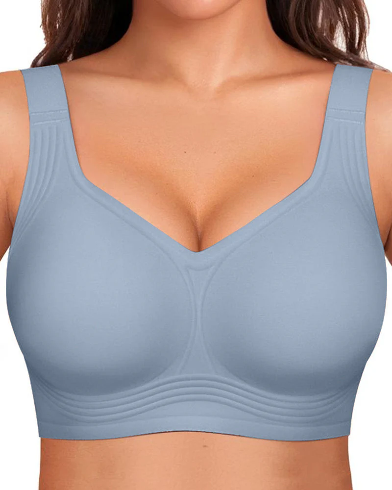Comfortable Wireless Full Coverage Jelly Smoothing Bra - Image 15