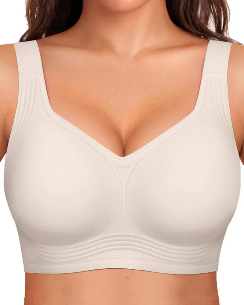 Comfortable Wireless Full Coverage Jelly Smoothing Bra - Image 16