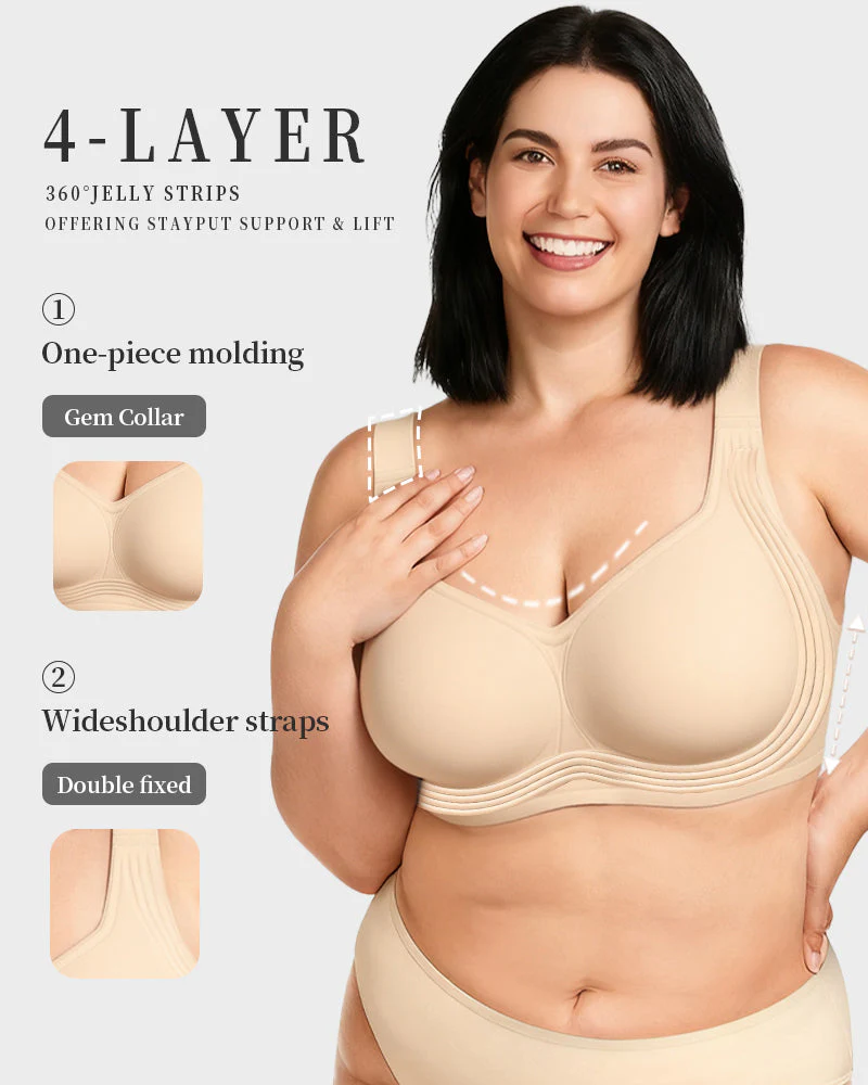 Comfortable Wireless Full Coverage Jelly Smoothing Bra 2.0 - Image 9