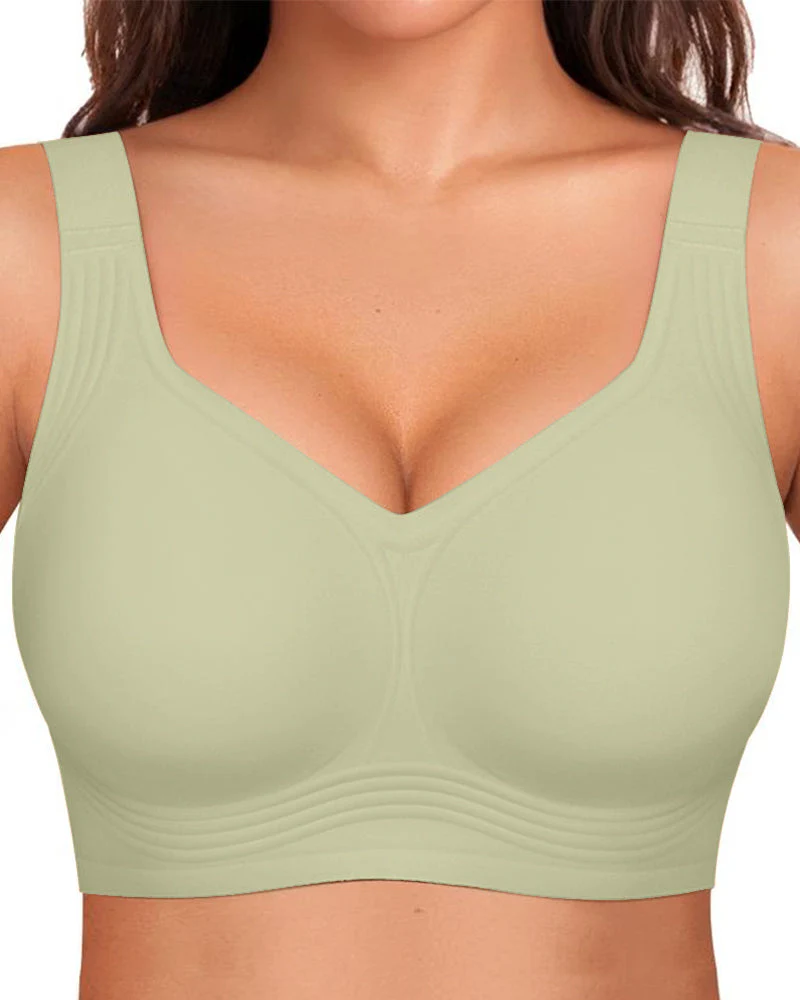 Comfortable Wireless Full Coverage Jelly Smoothing Bra - Image 22