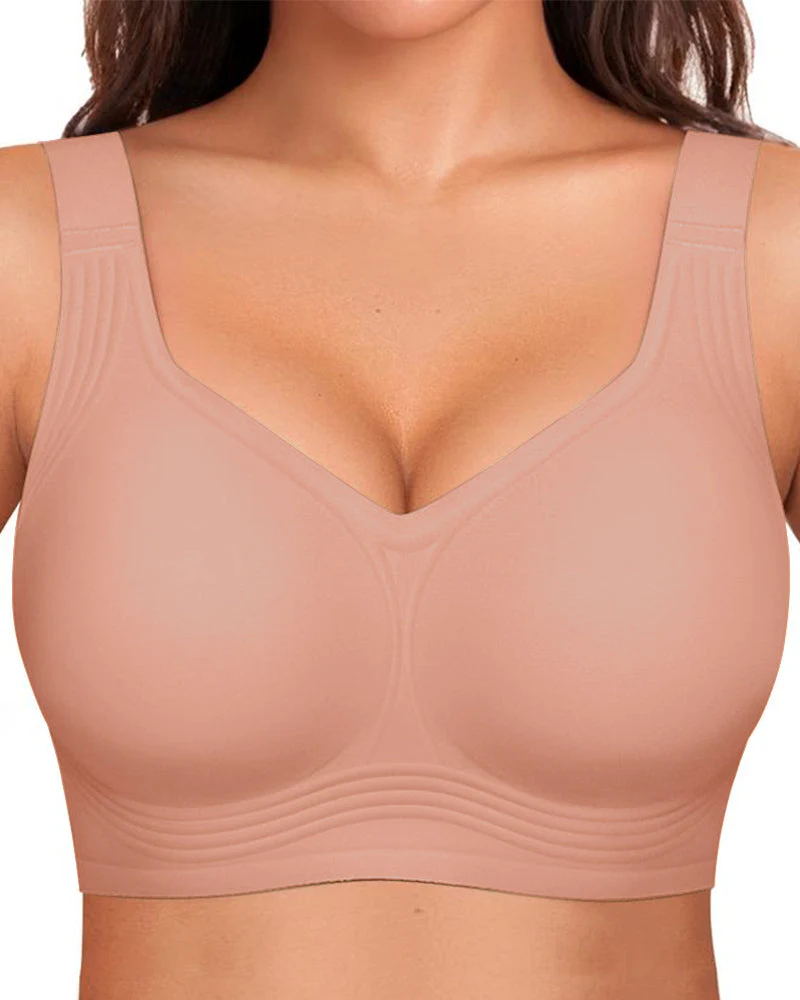 Comfortable Wireless Full Coverage Jelly Smoothing Bra - Image 23