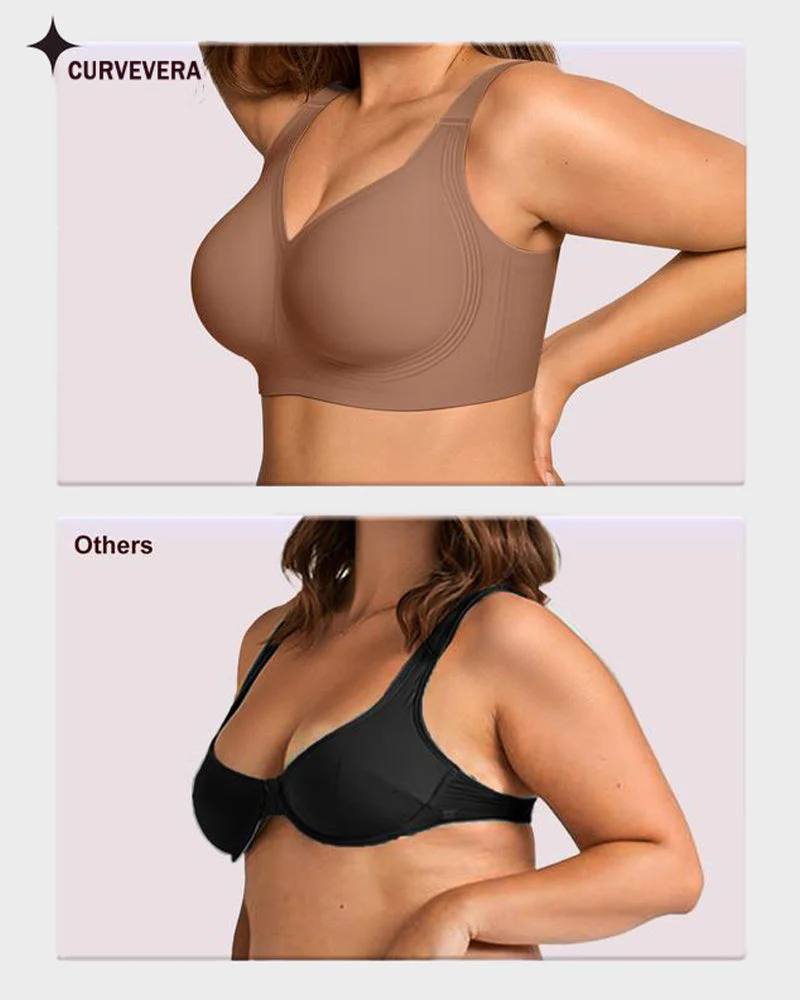 Comfortable Wireless Full Coverage Jelly Smoothing Bra - Image 6