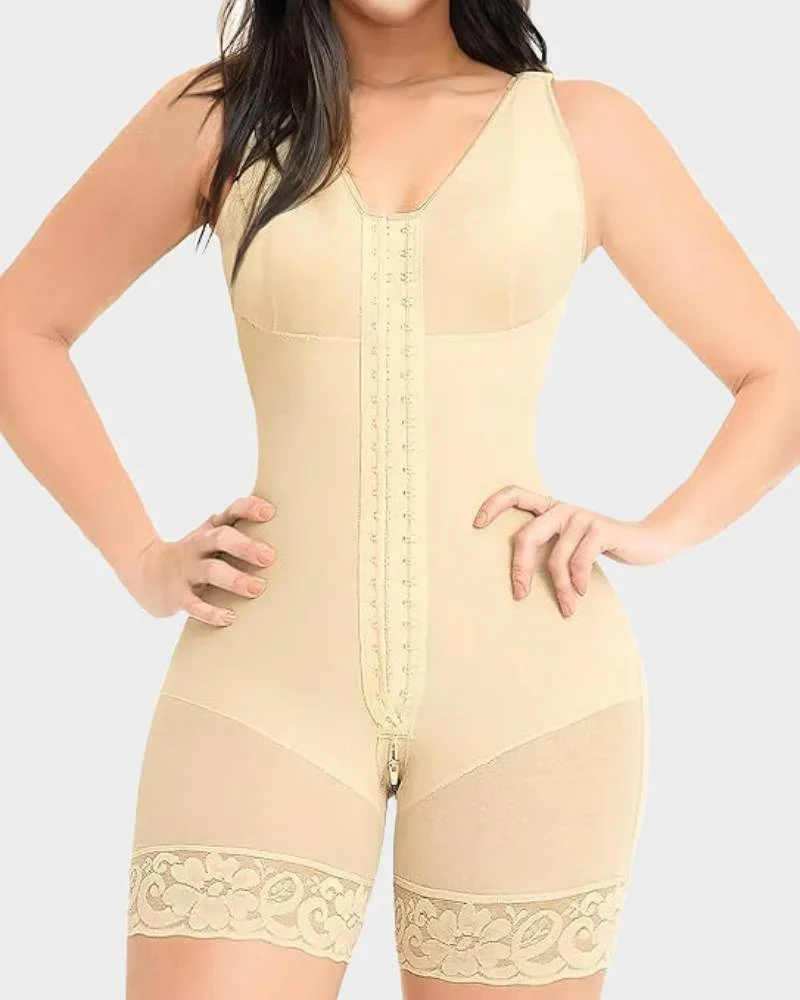 Extra Plus Size Shaper Bodysuit Tummy Control Shapewear With Bra - Image 12