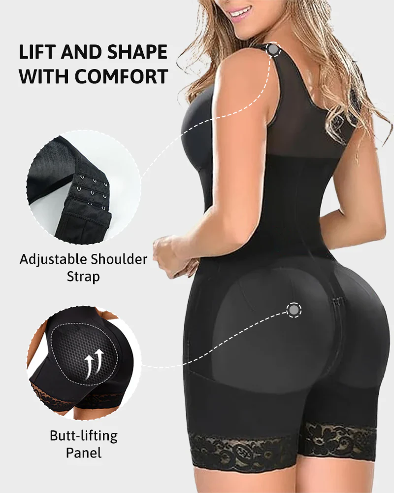 Extra Plus Size Shaper Bodysuit Tummy Control Shapewear With Bra - Image 6