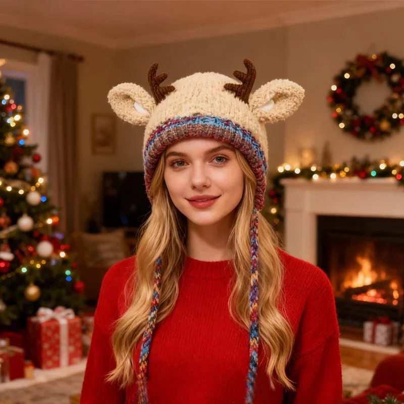 Original Design Festive Christmas Antler Hat - Image 2