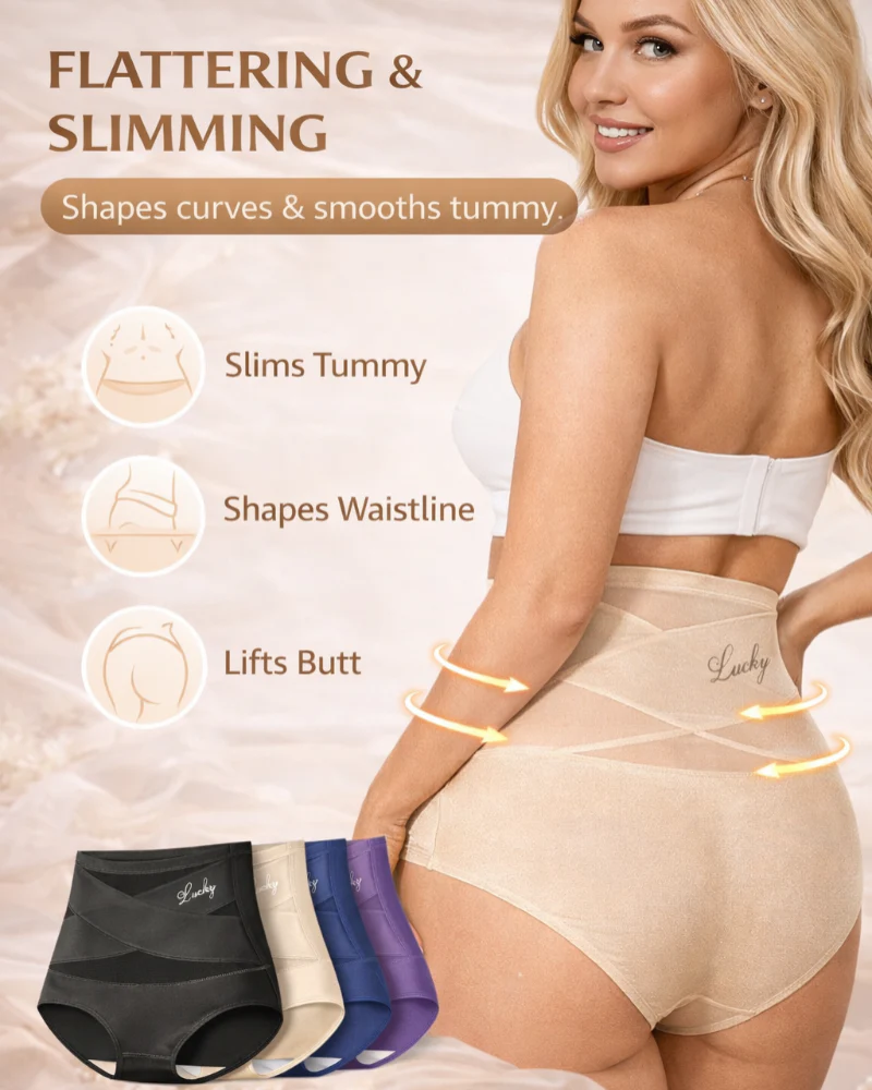 High-Waist Tummy Control Seamless Shaping Panties - Image 3