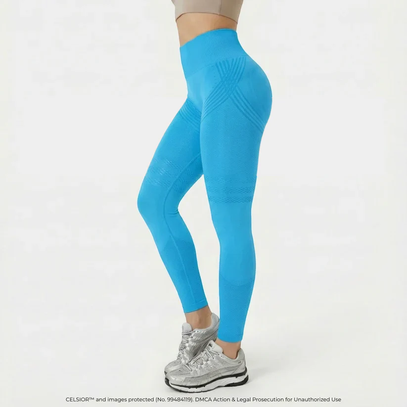 High Waisted And Hip Lifting Yoga Elastic Quick Drying Tight Pants - Image 9