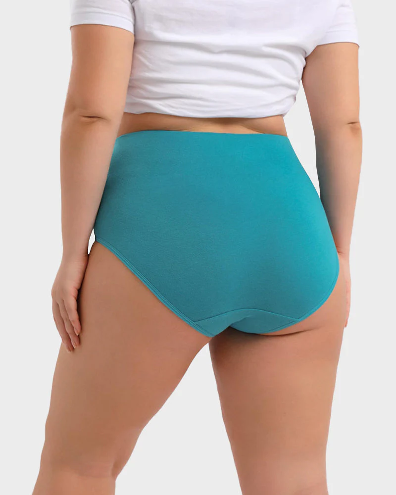 High-Waisted Full Coverage Cotton Briefs(4 pack) - Image 4