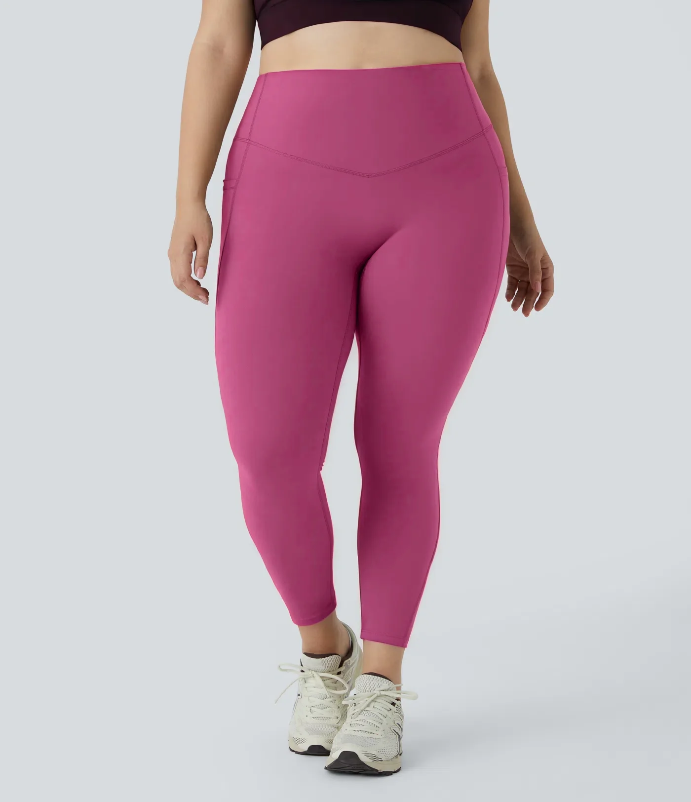 High Waisted Tummy Control Shaping Training Leggings Plus size - Image 22