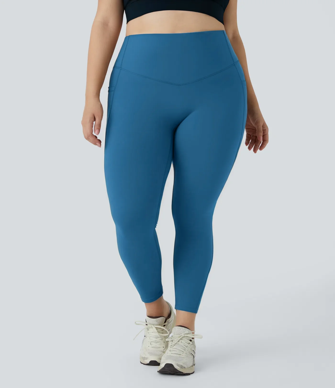 High Waisted Tummy Control Shaping Training Leggings Plus size - Image 23