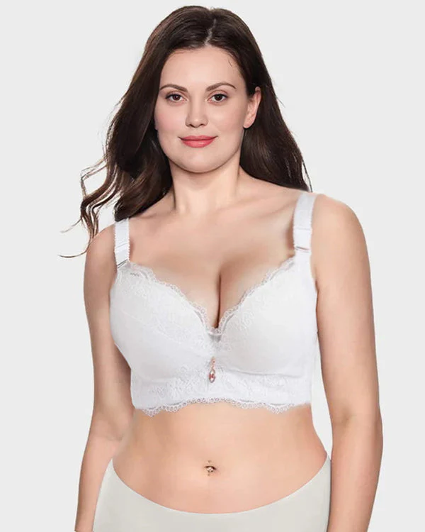 Lace Underwire Padded Push Up Bra - Image 6