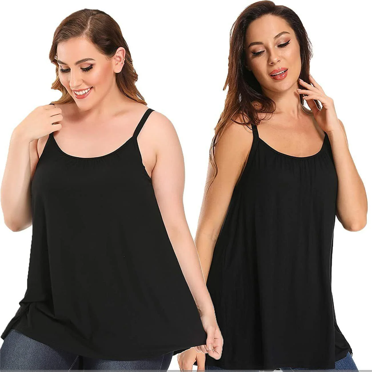 Loose-fitting Tank Top With Built-in Bra - Image 2