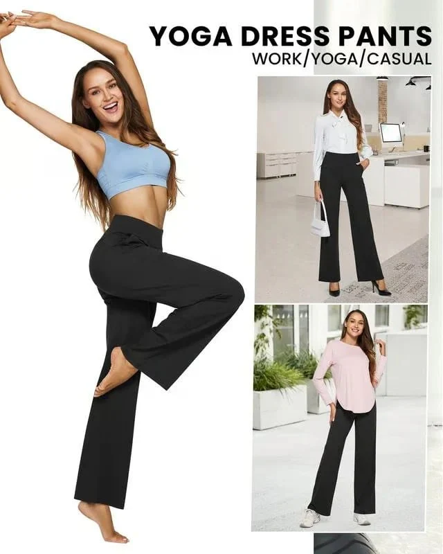Loose High-Waist Business Casual Pants Yoga Pants - Image 24