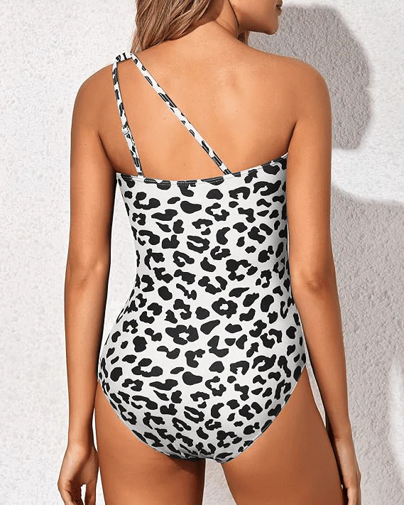 One Shoulder One Piece Swimsuit for Women - Image 4
