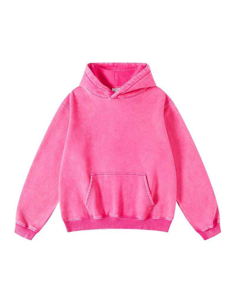 Oversized Unisex Acid Wash Hoodie Pullover - Image 3