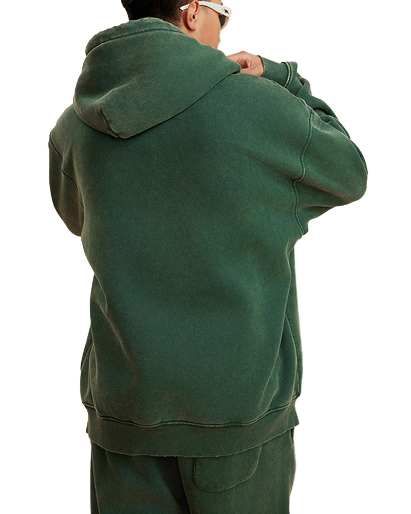 Oversized Unisex Acid Wash Hoodie Pullover - Image 5