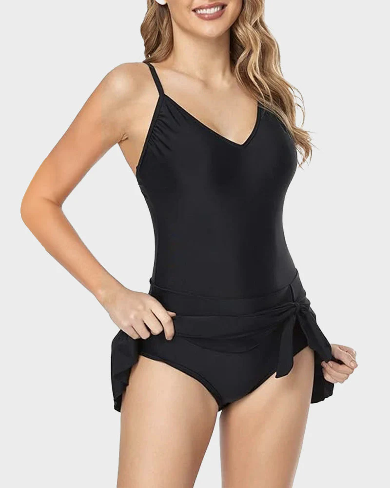 Women's Tummy Control Slim Fit Plus Size One Piece Swimsuit - Image 17