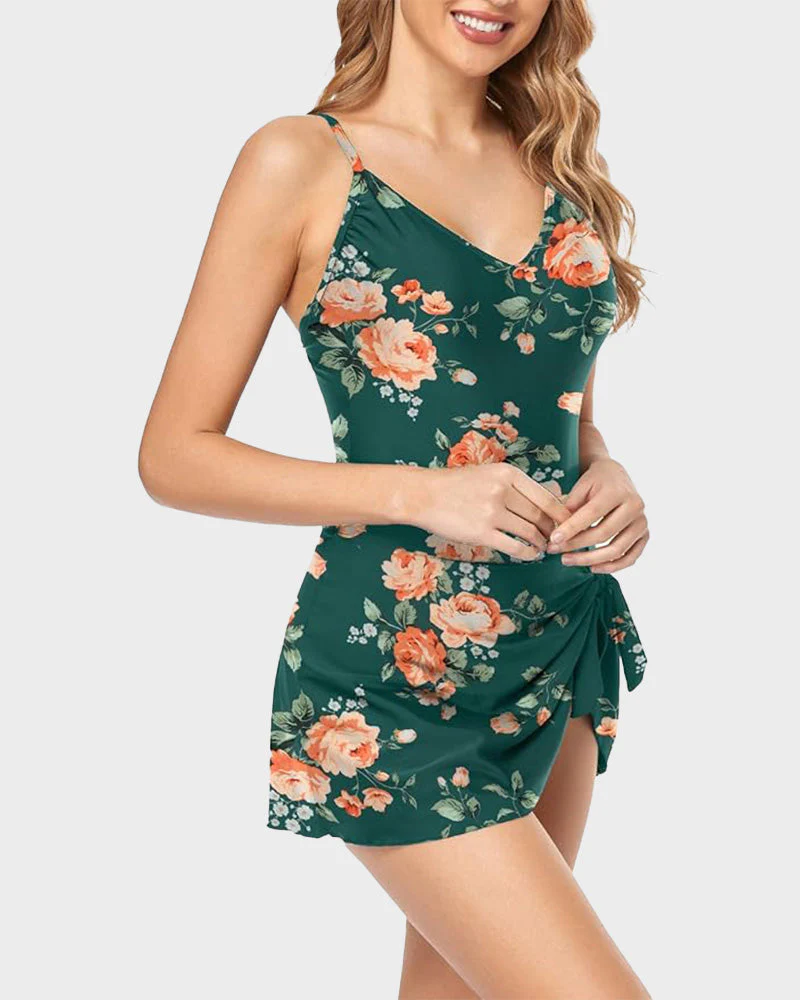 Women's Tummy Control Slim Fit Plus Size One Piece Swimsuit - Image 9