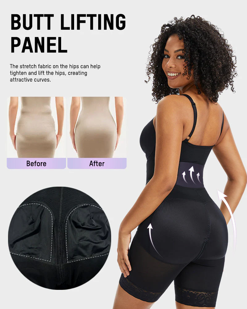 PowerMesh Deep V Bodysuit Shapewear - Image 14