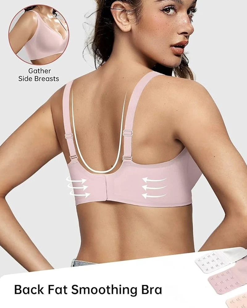 Seamless Deep V Push-Up Wireless Bra - Image 17
