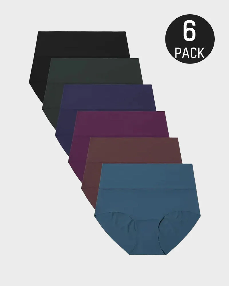Seamless High-Waist No Show Comfort Panties (6 Pack) - Image 11