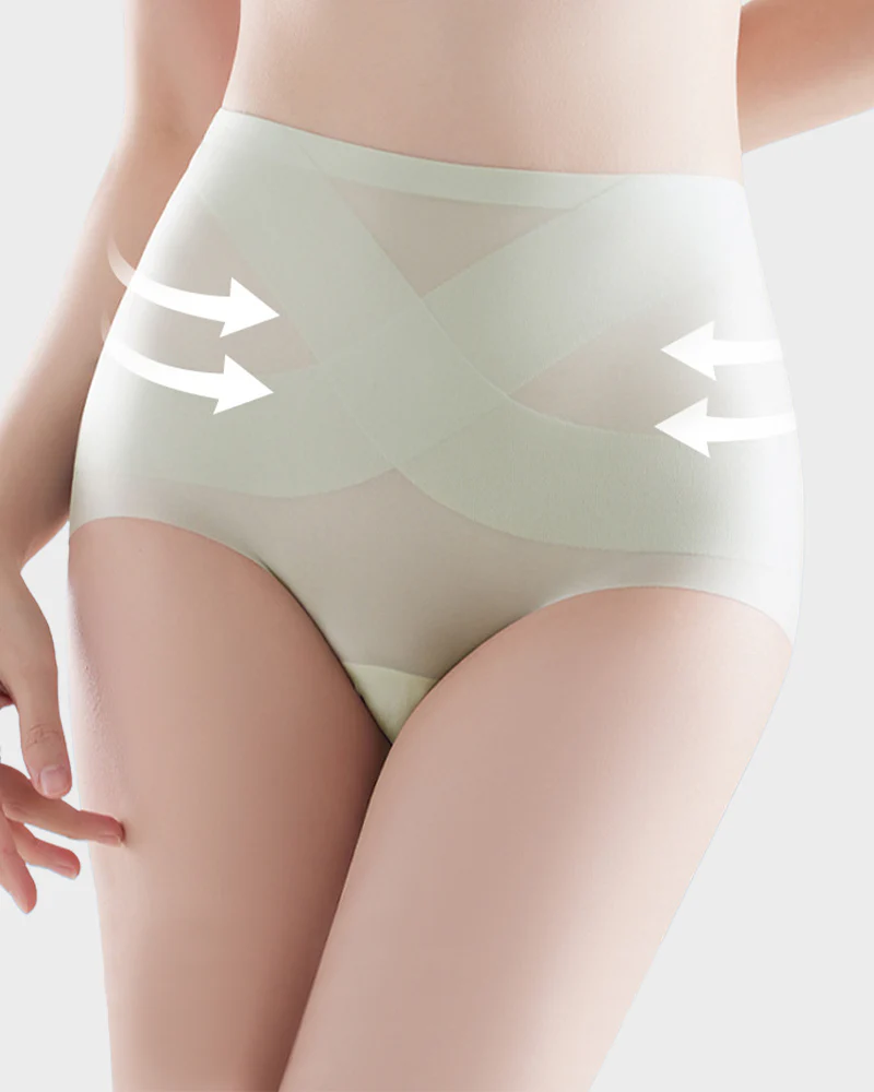 Seamless Ice-Silk High-Waist Tummy Control Panties (4 Pack) - Image 11
