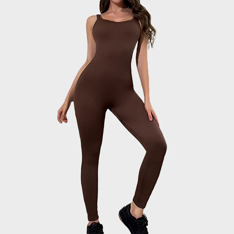 Seamless Square Neck Sport Jumpsuit - Image 5