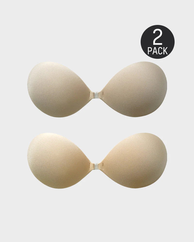 Front Closure Adhesive Invisible Push-Up Bra(2 Pairs) - Image 9