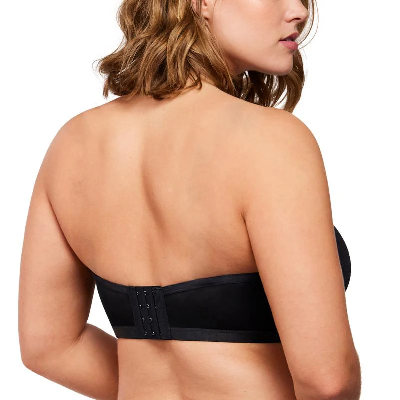Strapless Mesh Underwire Balconette Bra - Image 5