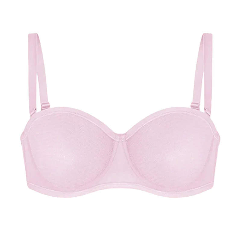 Strapless Mesh Underwire Balconette Bra - Image 9