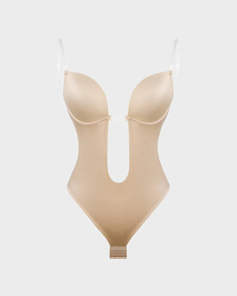Strapless U Plunge Thong Bodysuit - Image 18