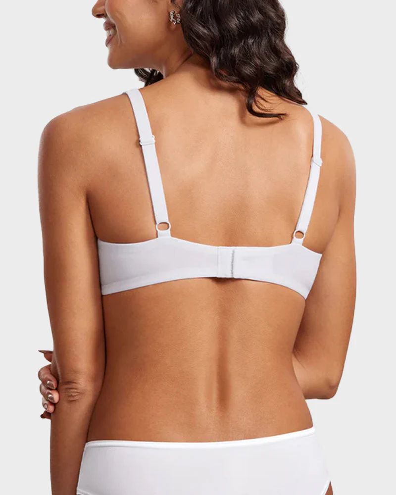 Underwire Support Seamless Unlined Balconette Bra - Image 13