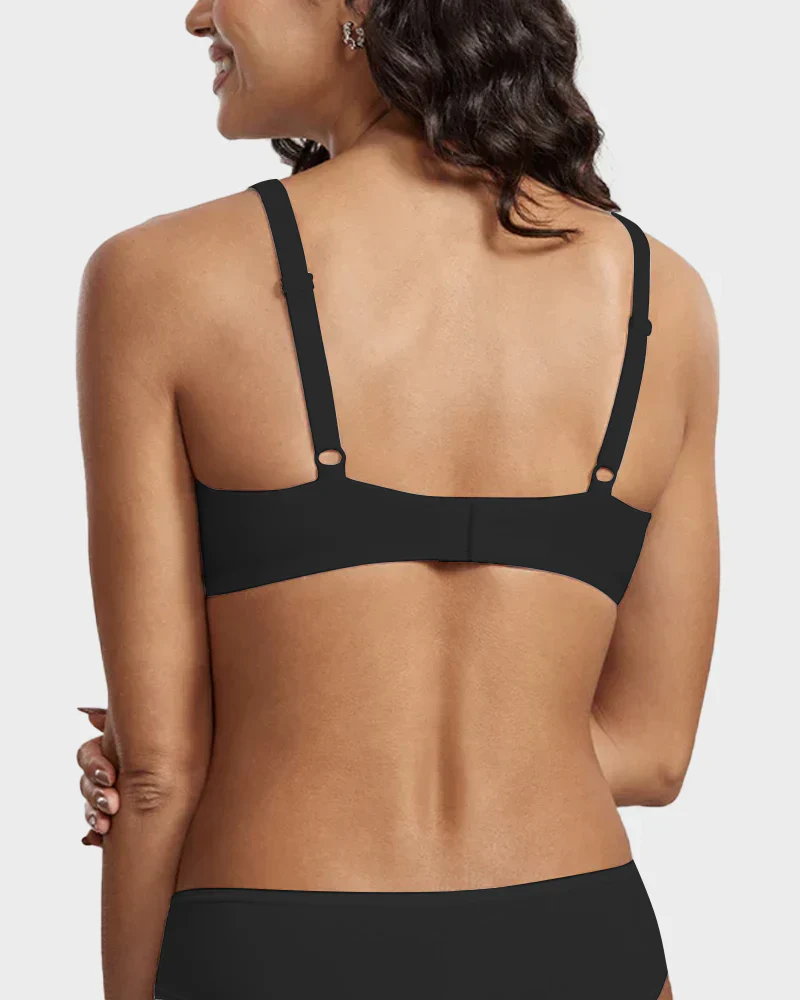 Underwire Support Seamless Unlined Balconette Bra - Image 8