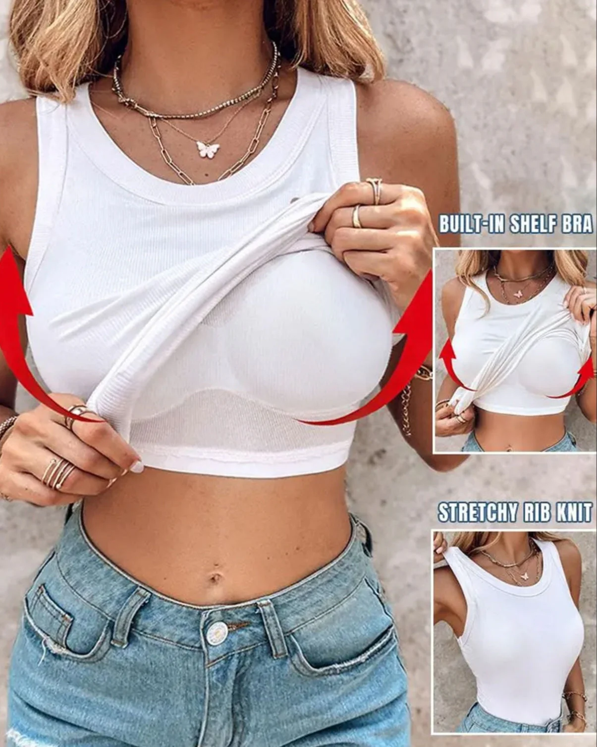 Your Favourite No-Bra All Style Tank Top - Image 11