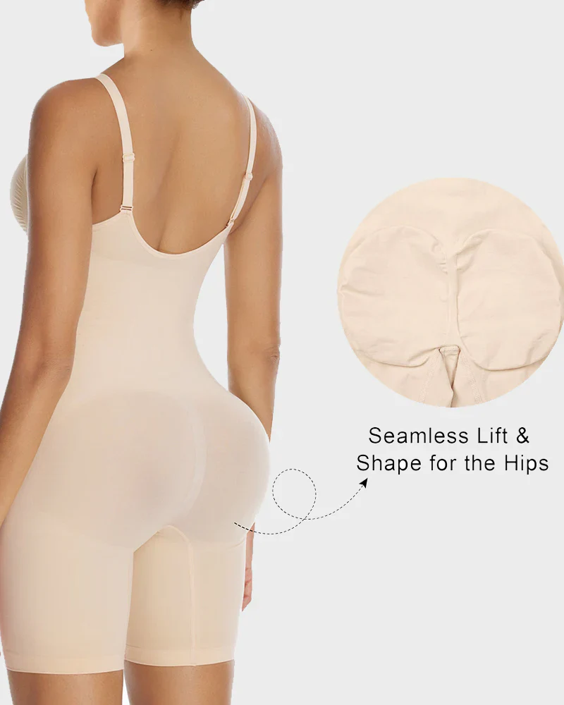 Women's Tummy Control Zip Bodysuit - Image 7