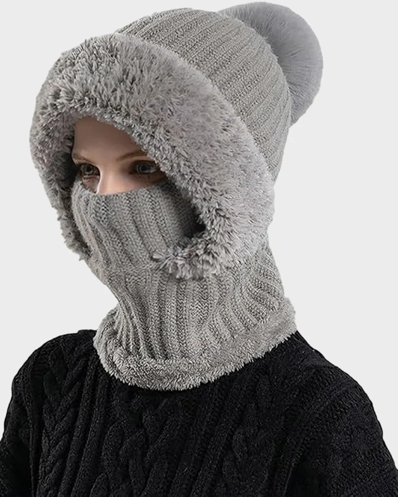 Thick Warm Knit Beanie with Pom Pom for Winter - Image 15