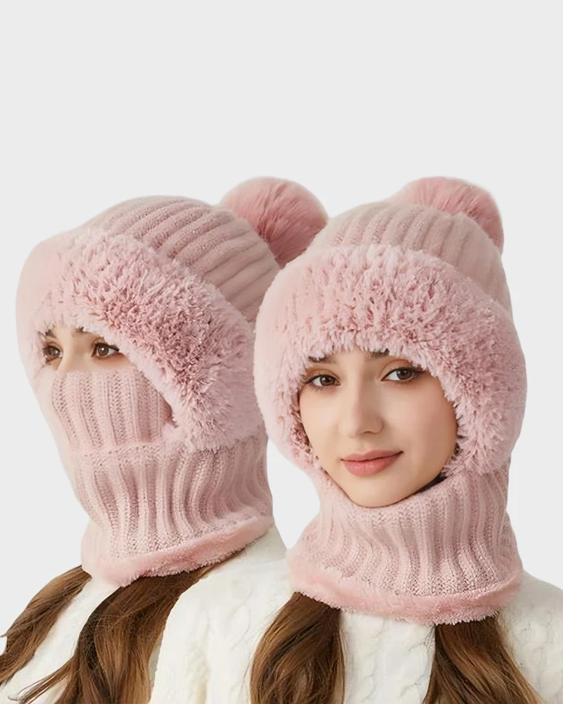 Thick Warm Knit Beanie with Pom Pom for Winter - Image 6