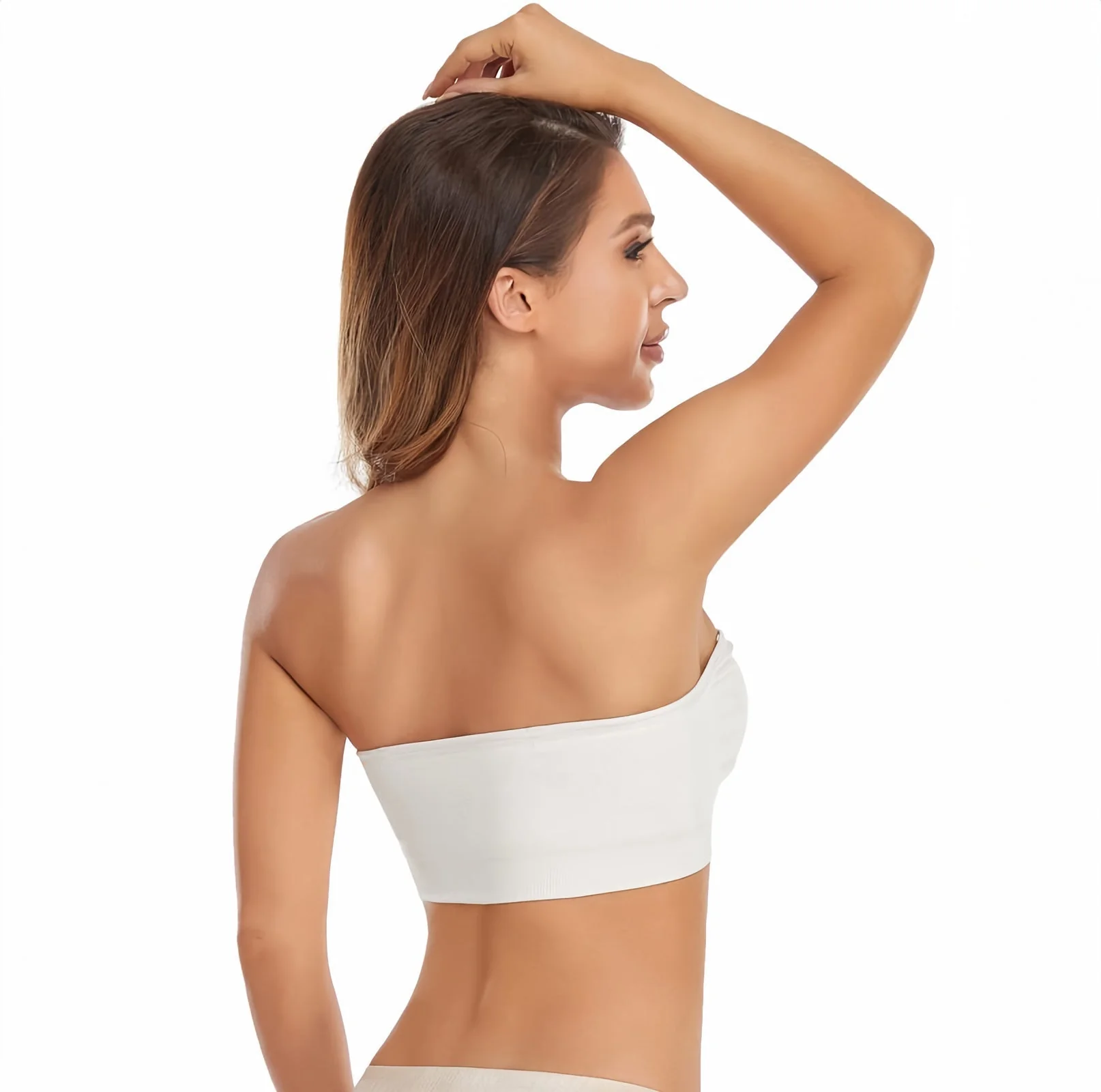 Non-Slip Bandeau Seamless Wireless Strapless Bra - Image 3