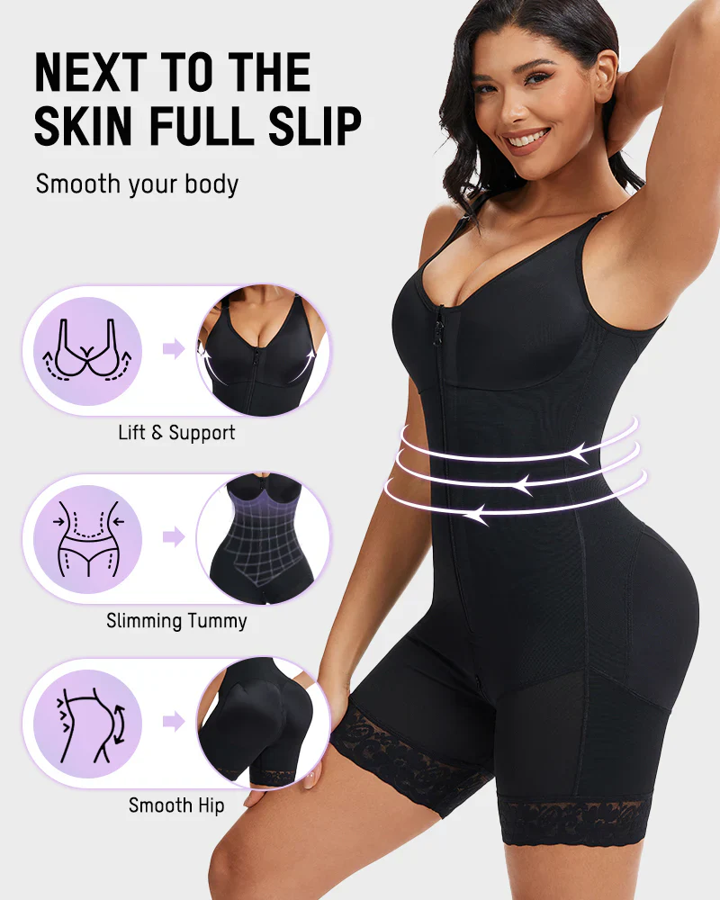 Tummy Control Butt Lifter Shaper with Zipper Crotch Fajas Colombianas - Image 13