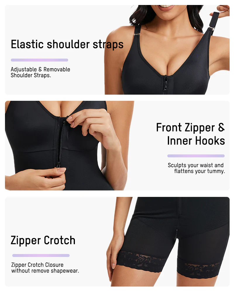 Tummy Control Butt Lifter Shaper with Zipper Crotch Fajas Colombianas - Image 16