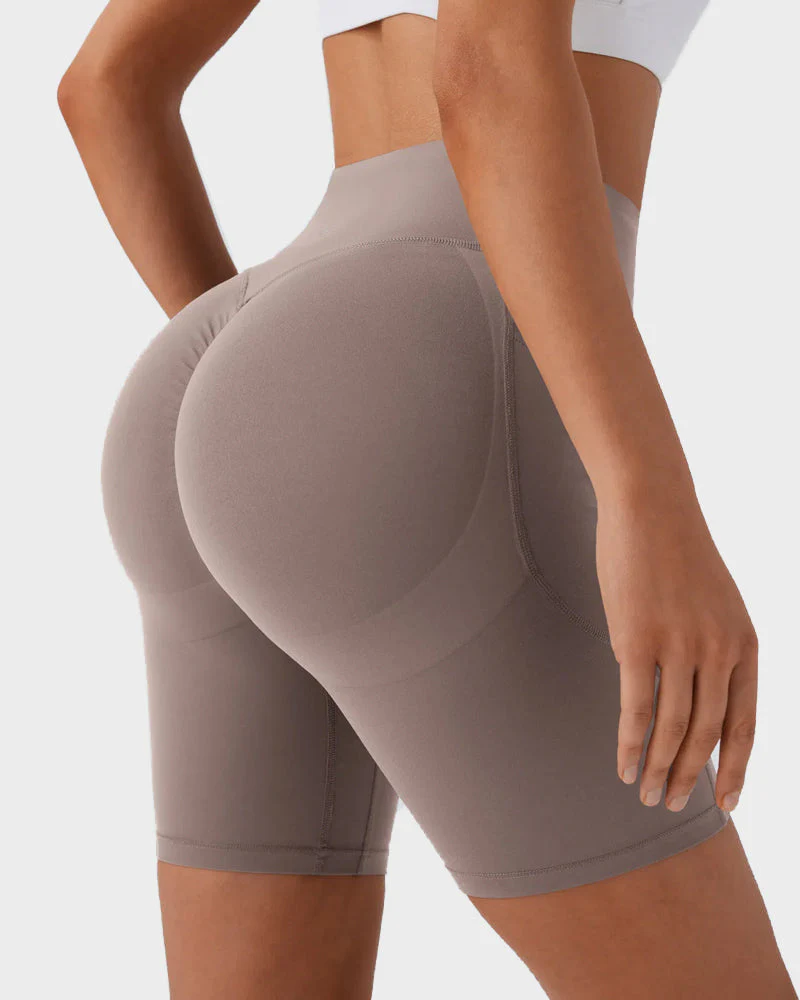 Tummy Control Butt-Lifting Training Shorts with Pockets – 7" - Image 2