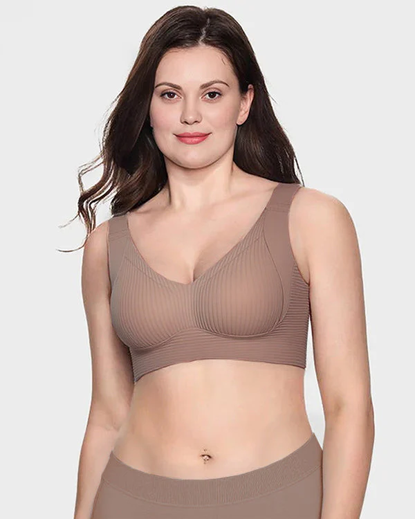 ️Women's Ribbed Push Up Adjustable Wireless Bra - Image 4