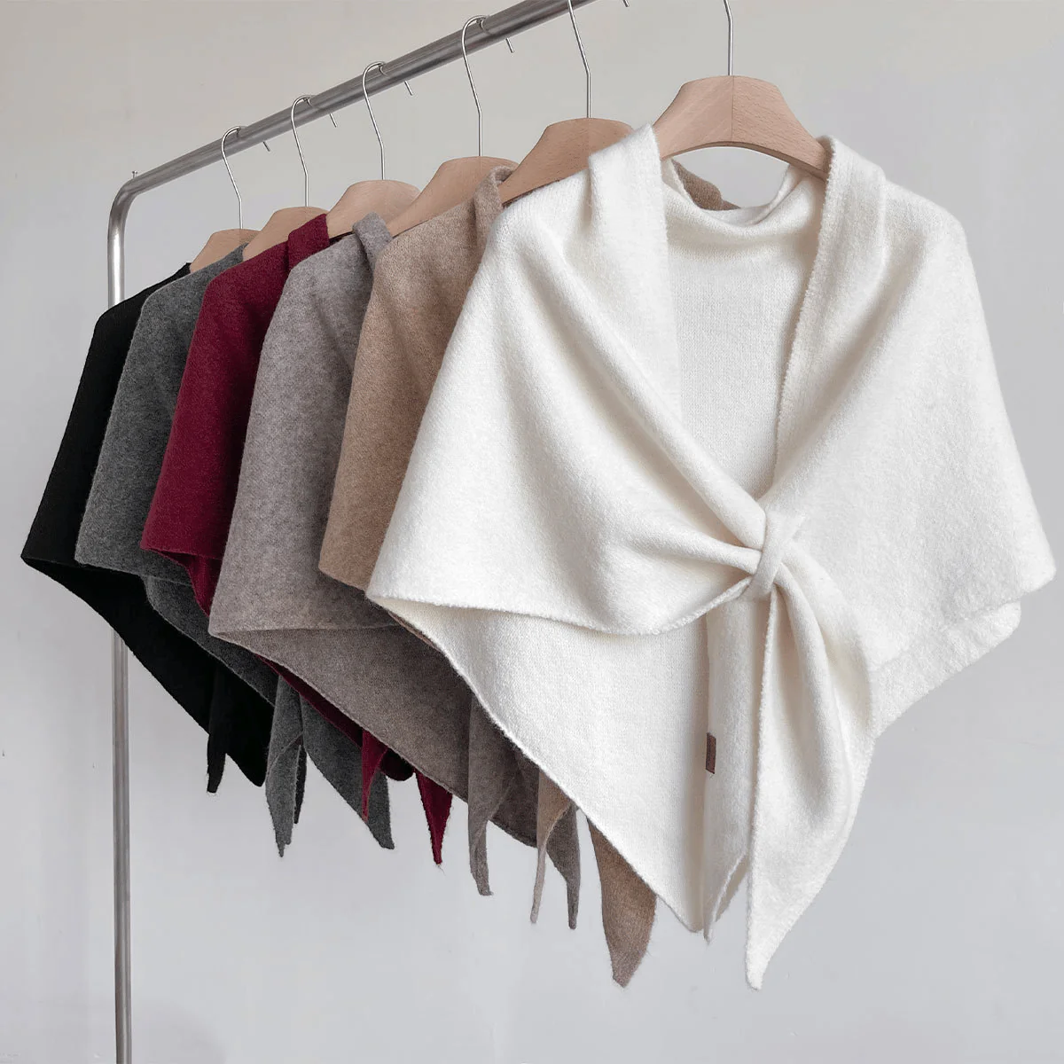 Women's Solid Color Scarf Casual Soft Comfortable Shawl for Daily Wear