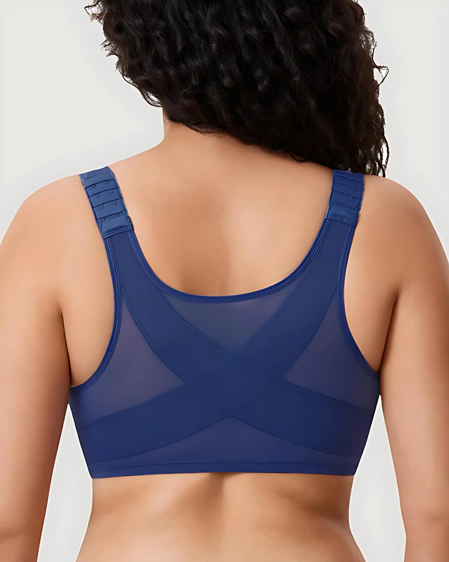 Women's Front Closure Bras Plus Size Underwire Unlined Back - Image 11