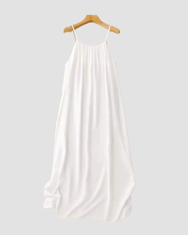 Women's Solid Color Backless Cami Dress - Image 16